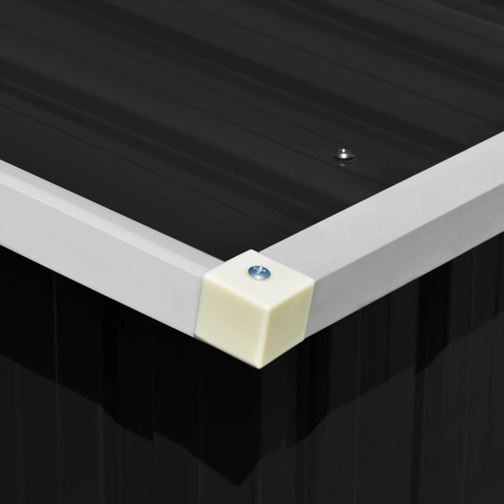 Tuinschuur 257X779X181 Cm Gegalvaniseerd Staal Antracietkleurig