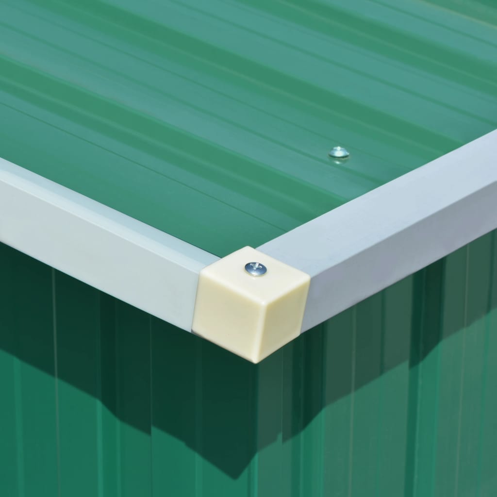 Tuinschuur 257X990X181 Cm Gegalvaniseerd Staal Groen