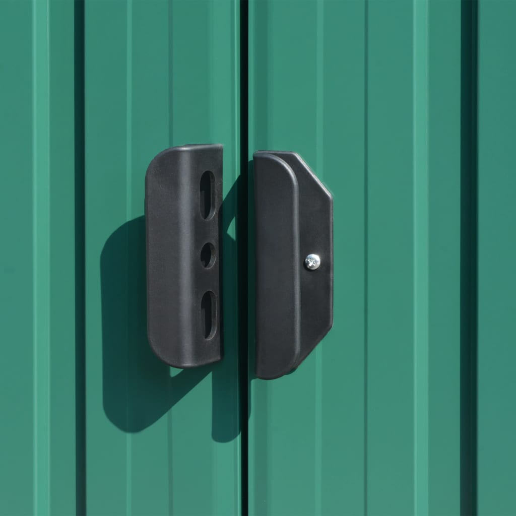 Tuinschuur 257X990X181 Cm Gegalvaniseerd Staal Groen