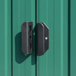 Tuinschuur 257X990X181 Cm Gegalvaniseerd Staal Groen