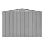 Tuinschuur 257X990X181 Cm Gegalvaniseerd Staal Grijs