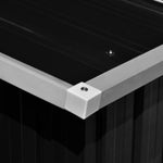 Tuinschuur 257X990X181 Cm Gegalvaniseerd Staal Antraciet