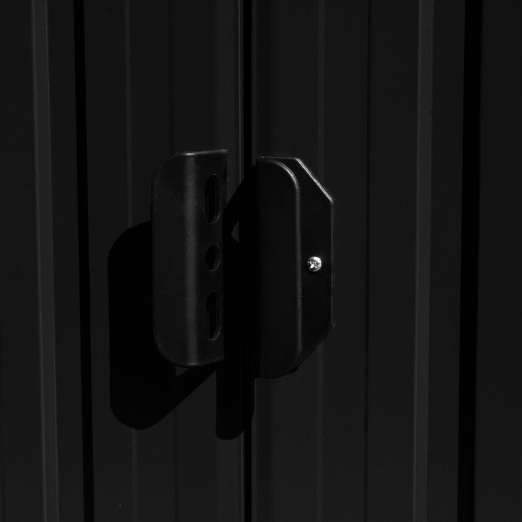 Tuinschuur 257X990X181 Cm Gegalvaniseerd Staal Antraciet