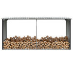 Haardhoutschuur 330X92X153 Cm Gegalvaniseerd Staal