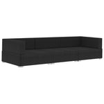 -Delige Loungeset Met Kussens Poly Rattan