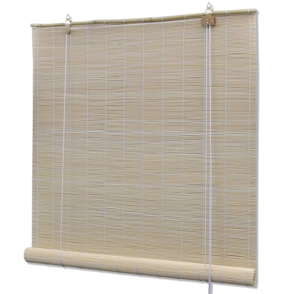 Rolgordijnen 2 St 120X160 Cm Bamboe Natuurlijk