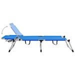 Ligbed Extra Hoog Inklapbaar Senior Aluminium