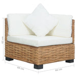Met Kussens Natuurlijk Rattan