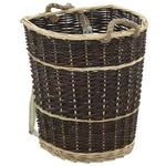 Houtmand Met Draagriemen 44,5X37X50 Cm Natuurlijk Wilgenhout