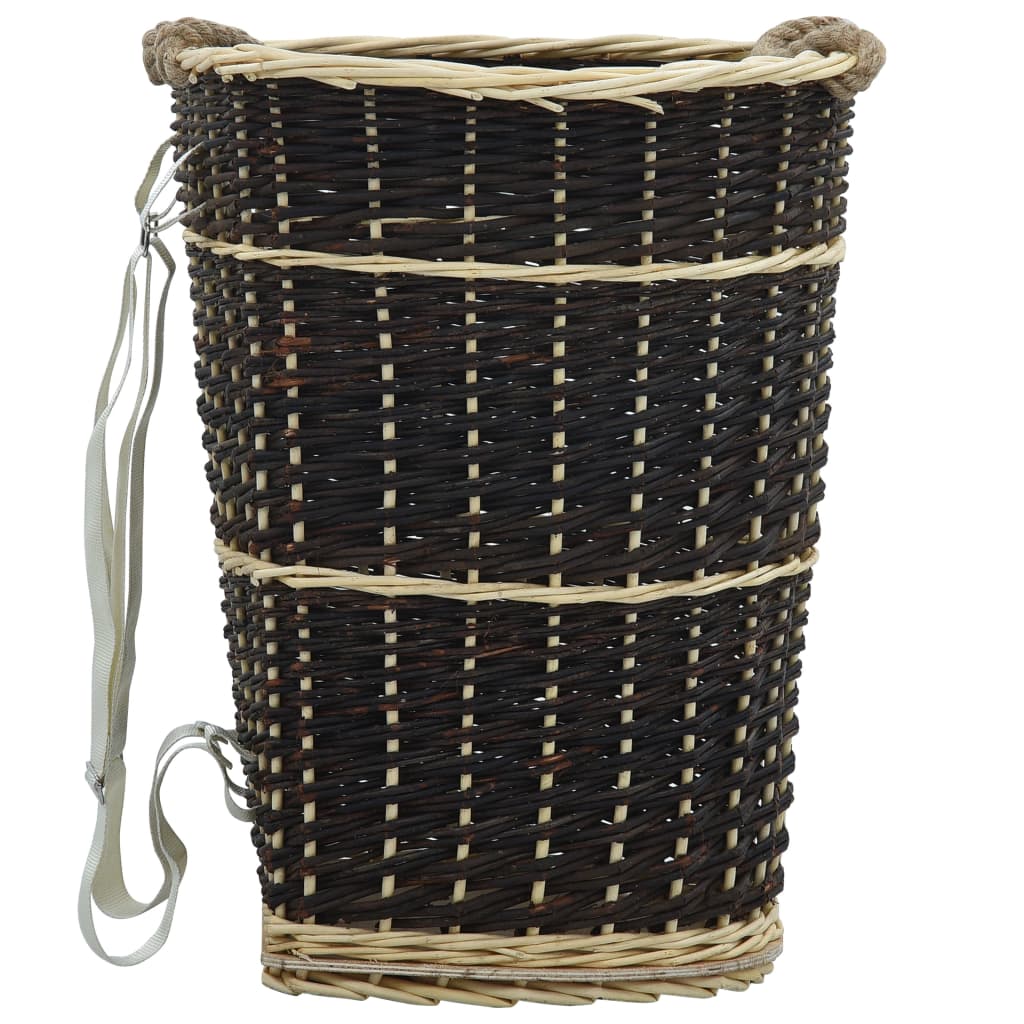 Houtmand Met Draagriemen 44,5X37X50 Cm Natuurlijk Wilgenhout