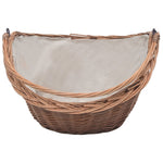 Houtmand Met Handvat 60X44X55 Cm Natuurlijk Wilgenhout