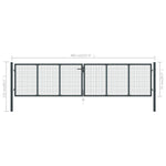 Gaaspoort Gegalvaniseerd Staal Grijs