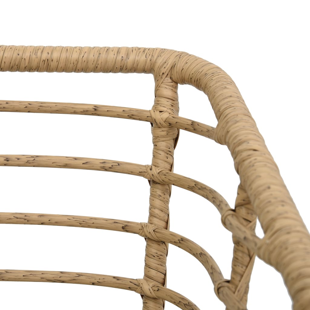 -Delige Bistroset Poly Rattan Kleurig