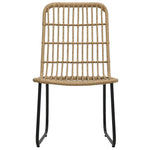 -Delige Bistroset Poly Rattan Kleurig