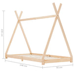 Kinderbedframe Massief Grenenhout