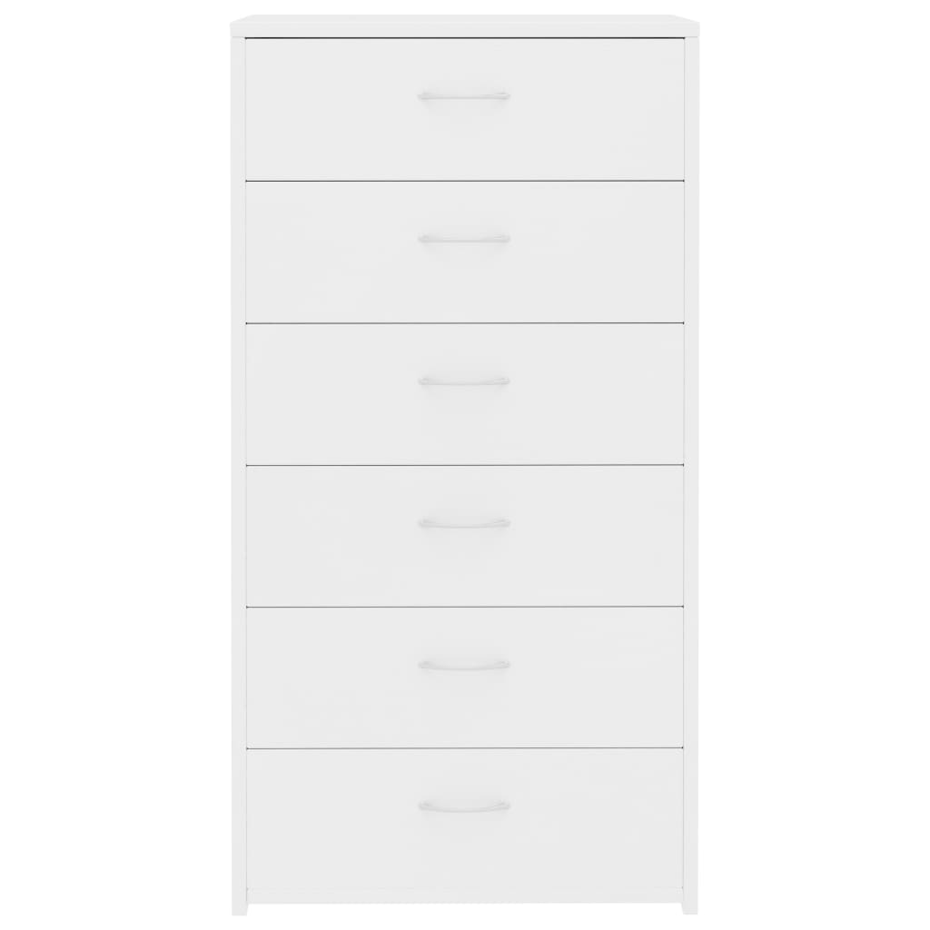 Dressoir Met 6 Lades 50X34X96 Cm Bewerkt Hout