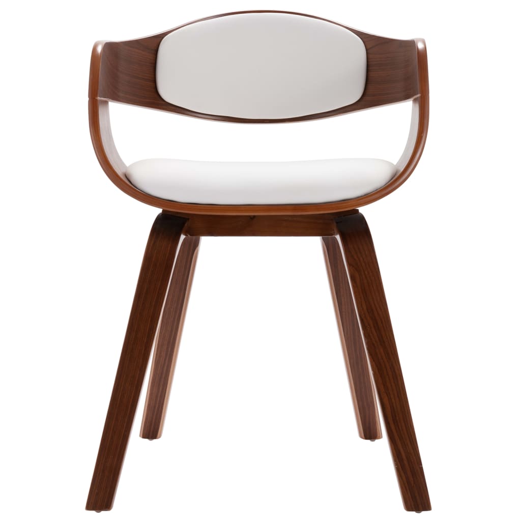 Eetkamerstoelen Gebogen Hout En Kunstleer