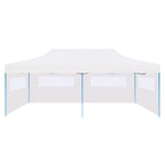 Partytent Pop-Up Met Zijwanden 3X6 M Staal Wit