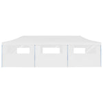 Partytent Pop-Up Met 8 Zijwanden 3X9 M Wit