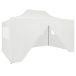 Partytent Met 4 Zijwanden Inklapbaar 3X4 M Staal Wit
