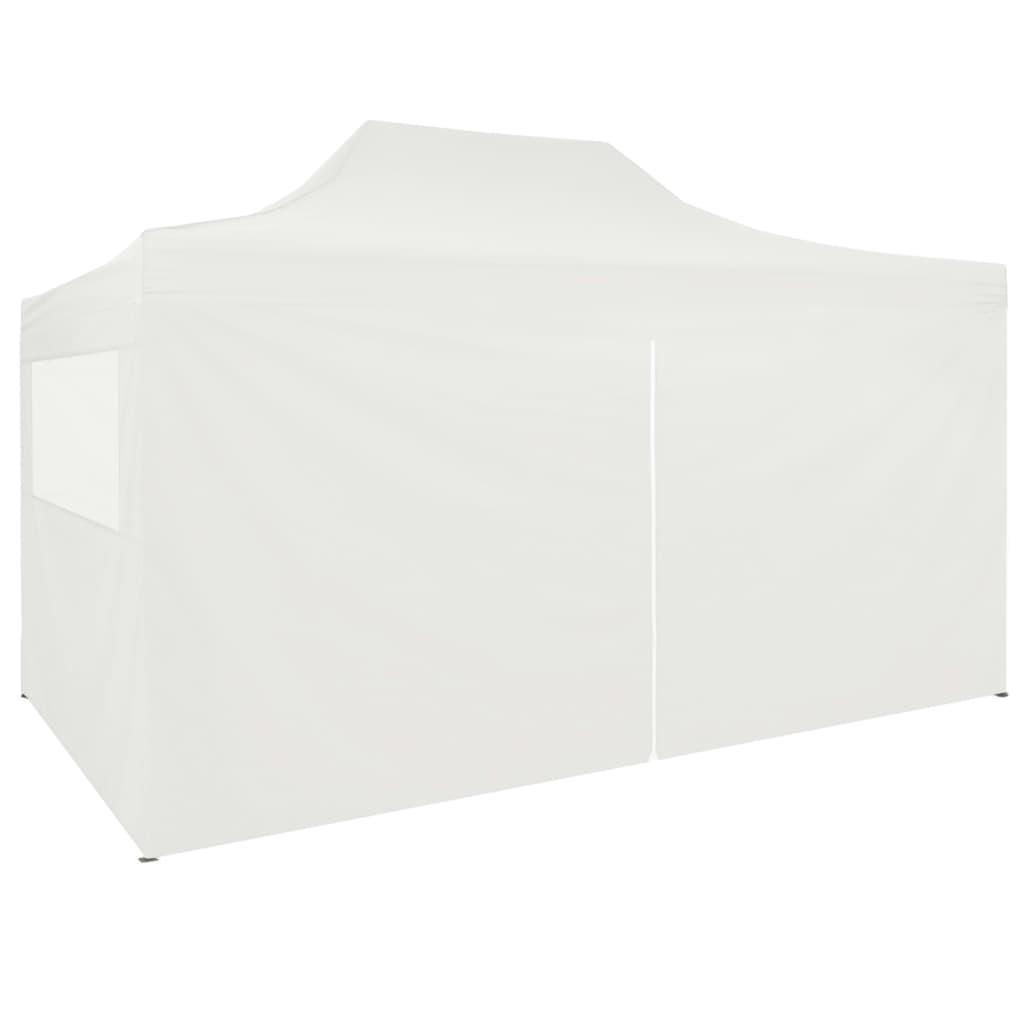 Partytent Met 4 Zijwanden Inklapbaar 3X4 M Staal Wit