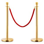 Afzetkoord Fluweel Rood En Kleurig