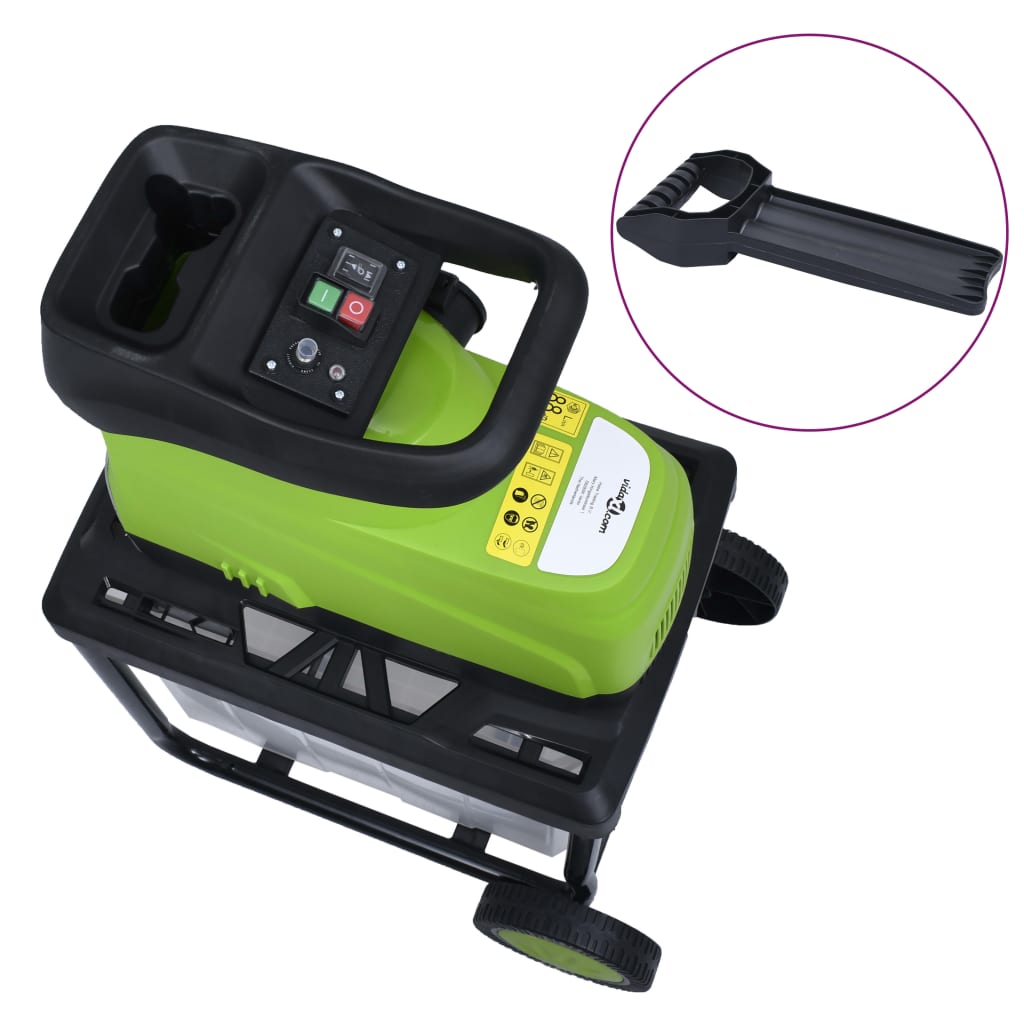 Tuinhakselaar Elektrisch Met Verzamelbak 2800 W