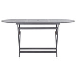 -Delige Tuinset Massief Acaciahout Grijs