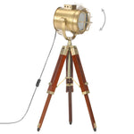 Vloerlamp Driepoot 69 Cm Massief Mangohout