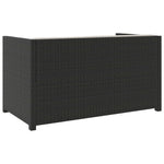 -Delige Loungeset Met Kussens Poly Rattan