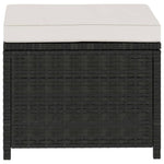 -Delige Loungeset Met Kussens Poly Rattan