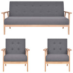3-Delig Bankstel Stof