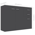 Dressoir 105X30X75 Cm Bewerkt Hout