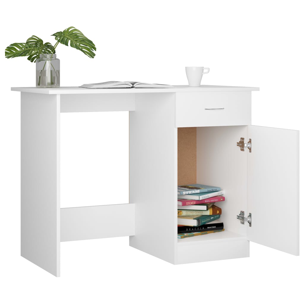 Bureau 100X50X76 Cm Bewerkt Hout