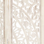 Kamerscherm Met 3 Panelen Handgesneden 120X165 Cm Mangohout