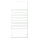 Badwand Gestreept 120X140 Cm Gehard Glas