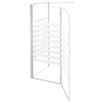 Badwand Gestreept 120X68X130 Cm Gehard Glas