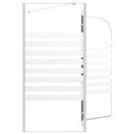 Badwand Gestreept 120X68X130 Cm Gehard Glas