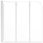 Badwand 120X69X130 Cm Gehard Glas Transparant
