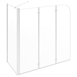 Badwand 120X69X130 Cm Gehard Glas Transparant