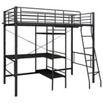 Stapelbedframe Met Tafel Metaal