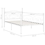 Bedframe Met Lattenbodem Metaal