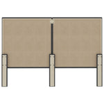 Hoofdbord Stof Donkergrijs