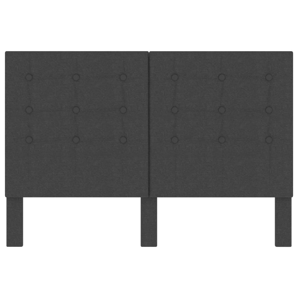 Hoofdbord Getuft Stof Donkergrijs