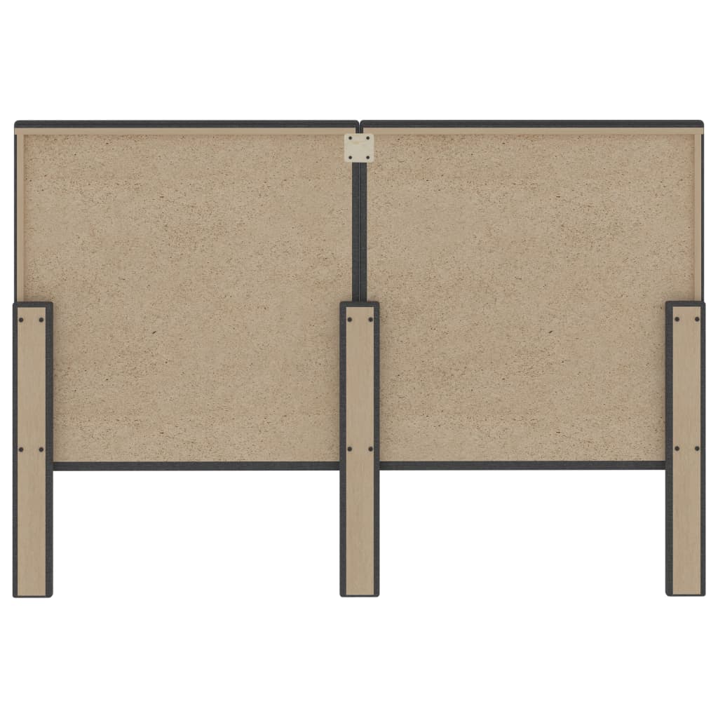 Hoofdbord Getuft Stof Donkergrijs