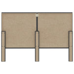 Hoofdbord Getuft Stof Donkergrijs