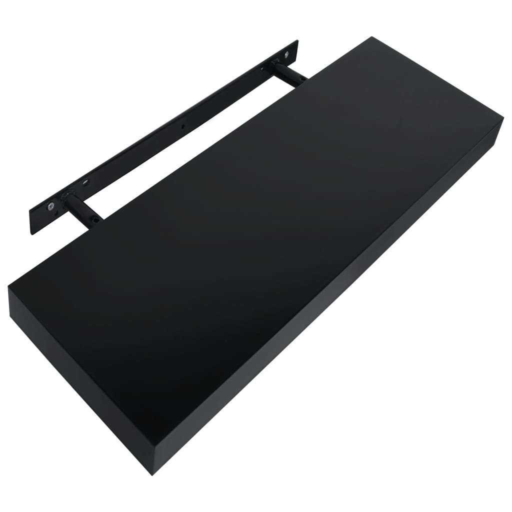 Wandplanken Zwevend 40X20X3,8 Cm Zwart