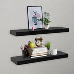 Wandplanken Zwevend 40X20X3,8 Cm Zwart