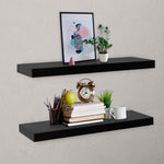 Wandplanken Zwevend 40X20X3,8 Cm Zwart