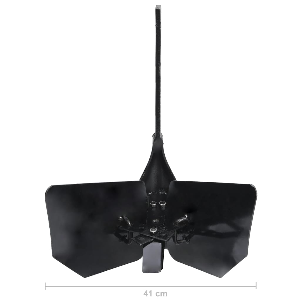 Ploeghulpstuk Voor Frees Metaal Zwart